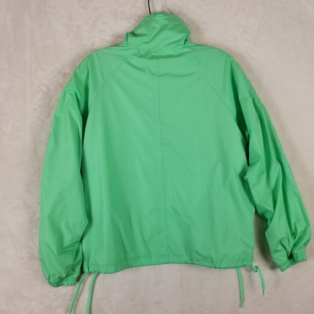 Oleg Cassini Sport Womens Mint Green Windbreaker Anorak & Pants Tracksuit Set M - Picture 12 of 12